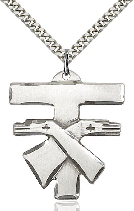 Franciscan Cross medal 60731, Sterling Silver