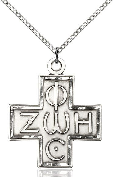 Light & Life Cross medal 60741, Sterling Silver