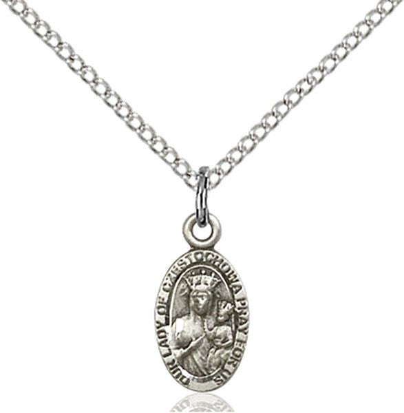 Our Lady of Czestochowa medal 60911, Sterling Silver