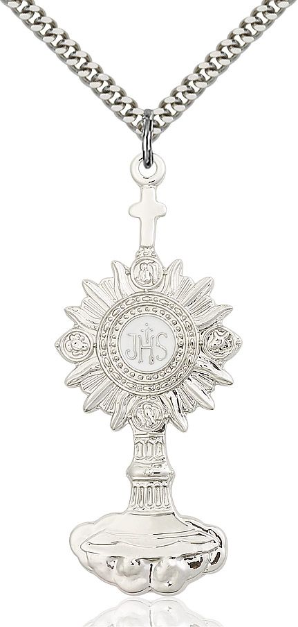 Monstrance medal 60991, Sterling Silver