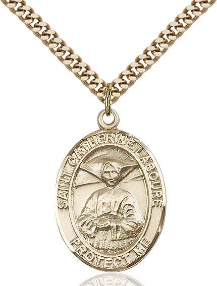 Saint Catherine Laboure medal S0212, Gold Filled