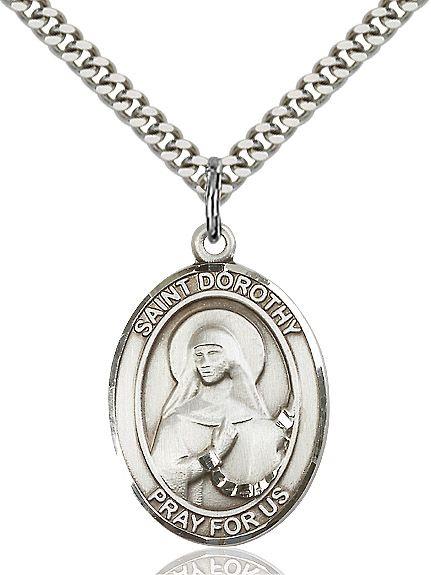Saint Dorothy medal S0231, Sterling Silver