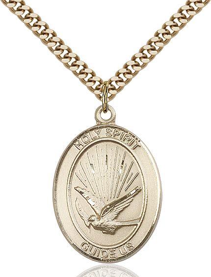 Holy Spirit medal S0442, Gold Filled
