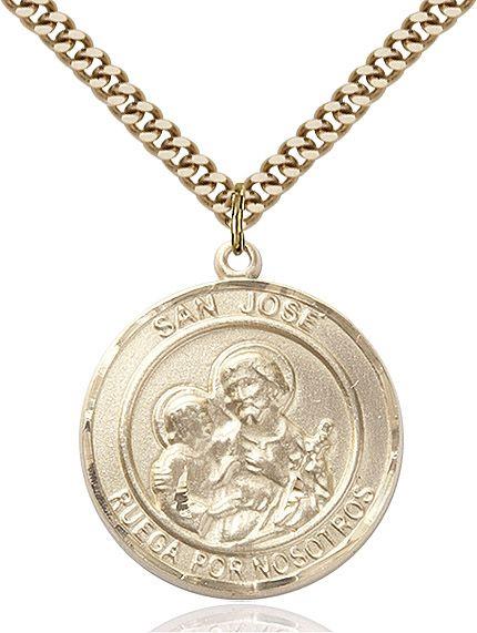 San Jose round medal S058RDSP2, Gold Filled