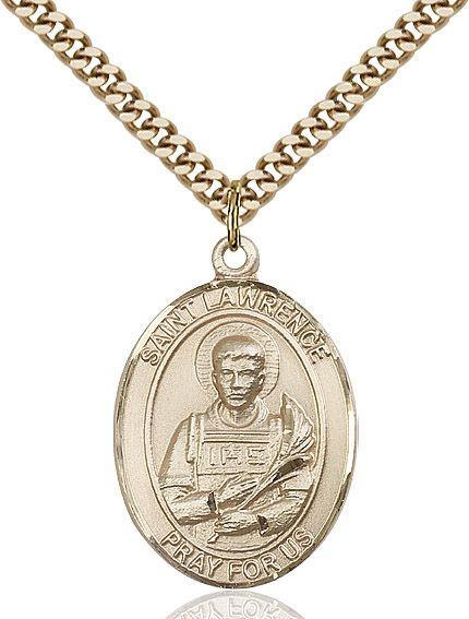 Saint Lawrence medal S0632, Gold Filled