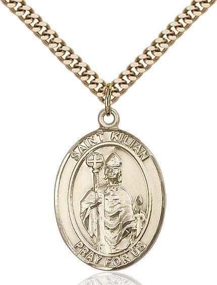 Saint Kilian medal S0672, Gold Filled