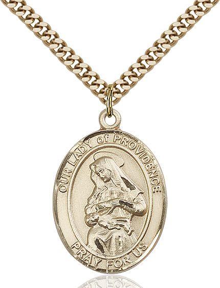 Our Lady of Providence medal S0872, Gold Filled