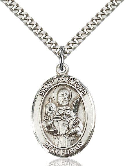 Saint Raymond Nonnatus medal S0911, Sterling Silver