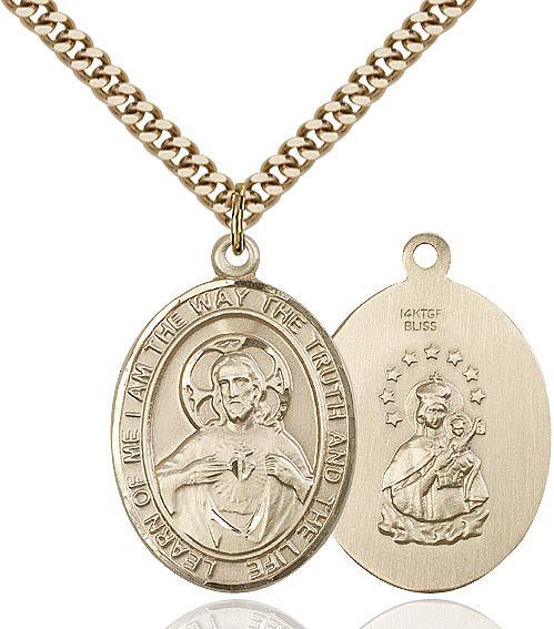 Scapular medal S0982, Gold Filled