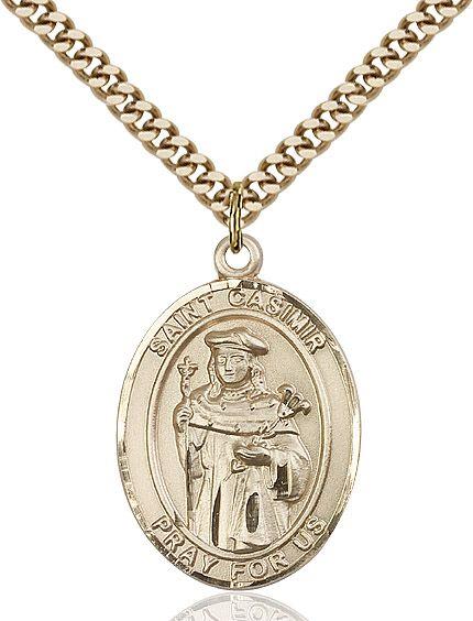 Saint Casimir of Poland medal S1132, Gold Filled