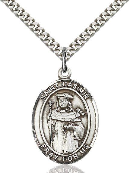 Saint Casimir of Poland medal S1131, Sterling Silver