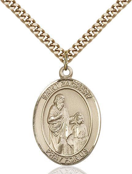Saint Zachary medal S1162, Gold Filled