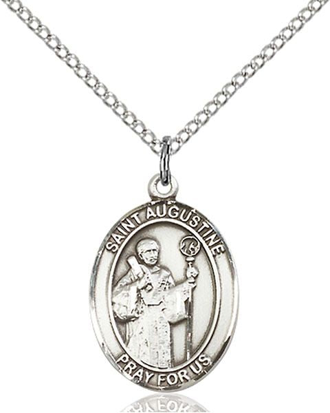 Saint Augustine medal S0071, Sterling Silver