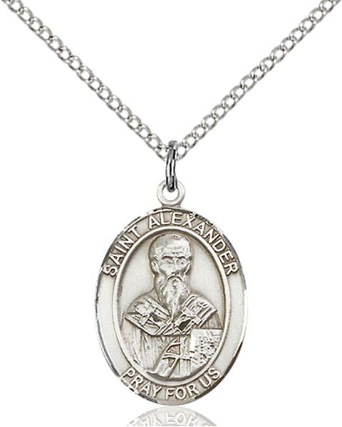 Saint Alexander Sauli medal S0121, Sterling Silver