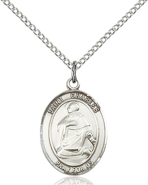 Saint Charles Borromeo medal S0201, Sterling Silver