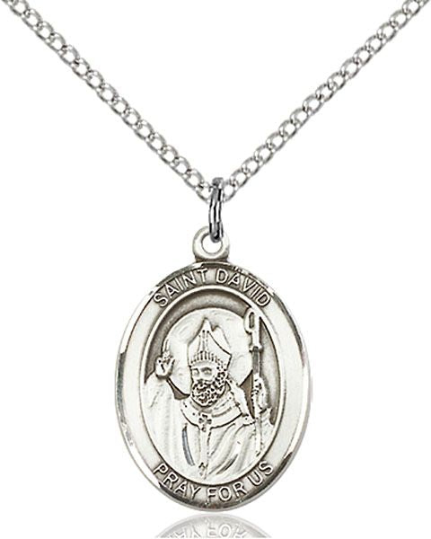 Saint David of Wales medal S0271, Sterling Silver