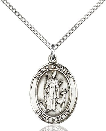 Saint Hubert of Liege medal S0451, Sterling Silver