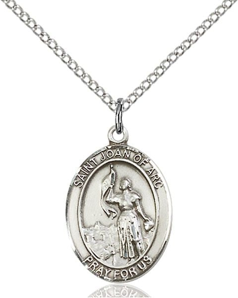 Saint Joan of Arc medal S0531, Sterling Silver