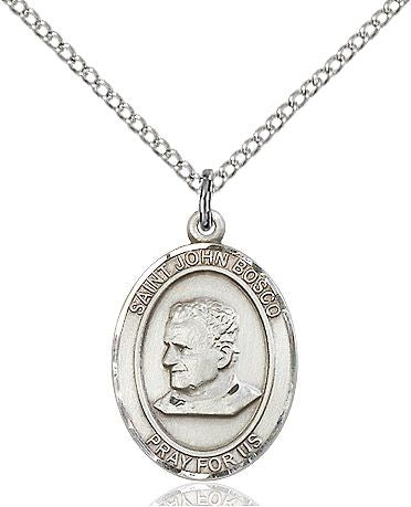 Saint John Bosco medal S0551, Sterling Silver