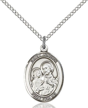 Saint Joseph medal S0581, Sterling Silver