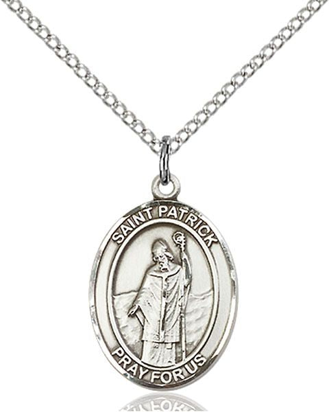 Saint Patrick medal S0841, Sterling Silver