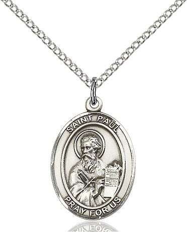 Saint Paul the Apostle medal S0861, Sterling Silver