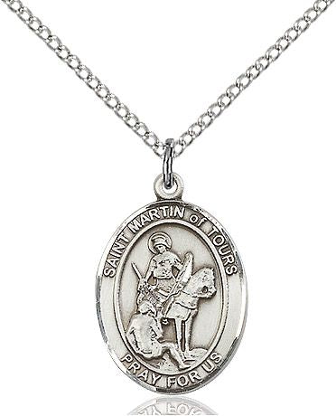Saint Martin of Tours medal S2001, Sterling Silver