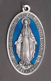 Medal, MM Blue enamel, Small