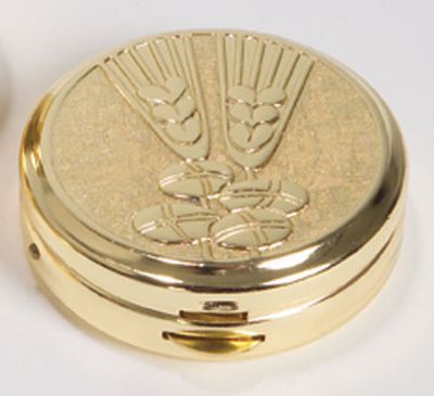 Pyx, Wheat and Bread, Gold Plated