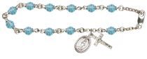 Aqua Rosary Bracelet