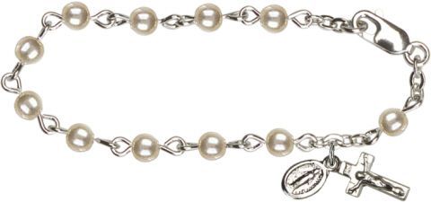 Pearl Baby Bracelet, Sterling Silver