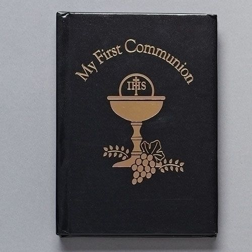 First Communion missal, black hardcover