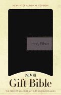 NIV, Premium Gift Bible, Leathersoft, Black/Gray, Red Letter Edition, Comfort Print