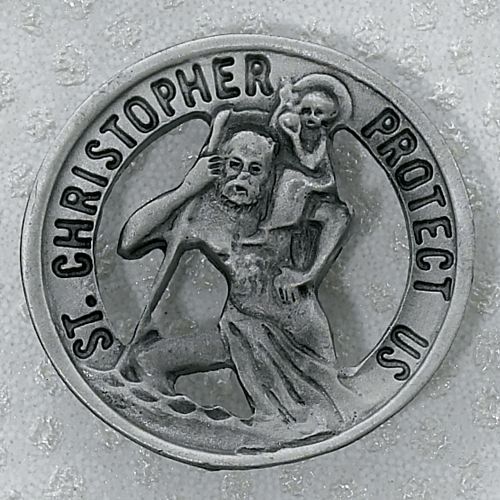 St. Christopher visor clip