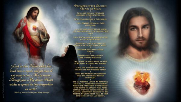 Sacred Heart of Jesus LED Candle, 4 x 7"
