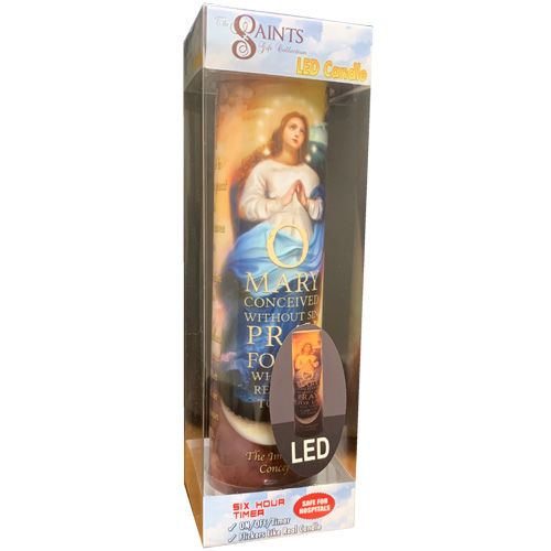Immaculate Conception LED Candle