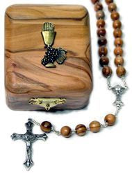 Olivewood Rosary & Box First Communion