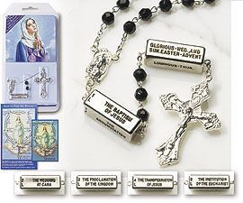 Mystery Rosary Set - clear 6mm