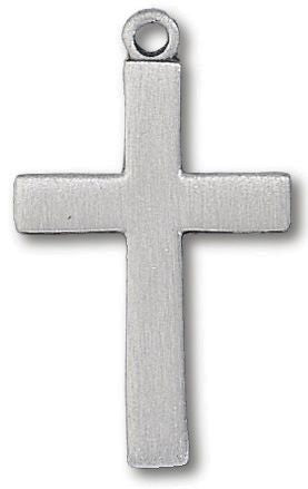 Cross Pendant with chain, Pewter