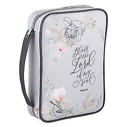 Bless the Lord O my Soul Bible Cover, Lt Gray