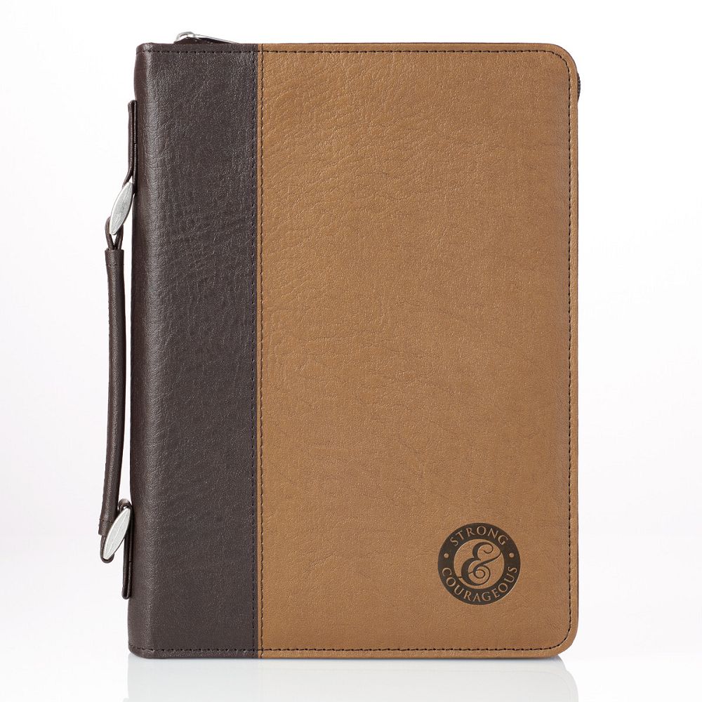 Be Strong and Courageous Bible Cover