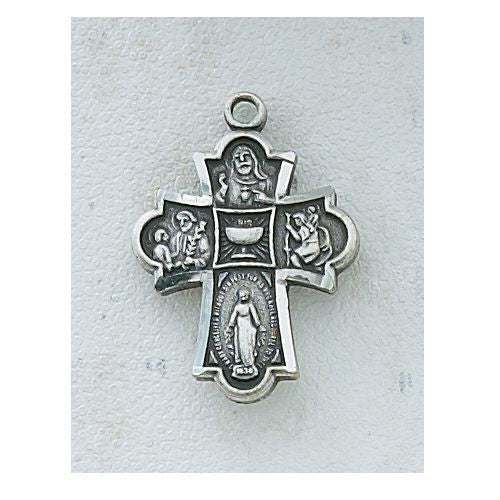 4-Way Chalice pewter medal with 18" chain