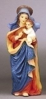 Blessed Virgin Mary statue, 4" tall