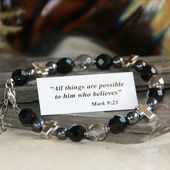 All things are possible to all who believes, bracelet