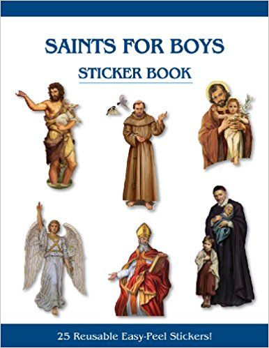 Saint stickers book, boys