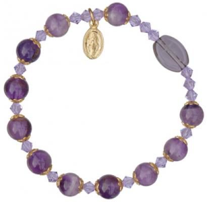 Amethyst Genuine Onyx stone Bracelet