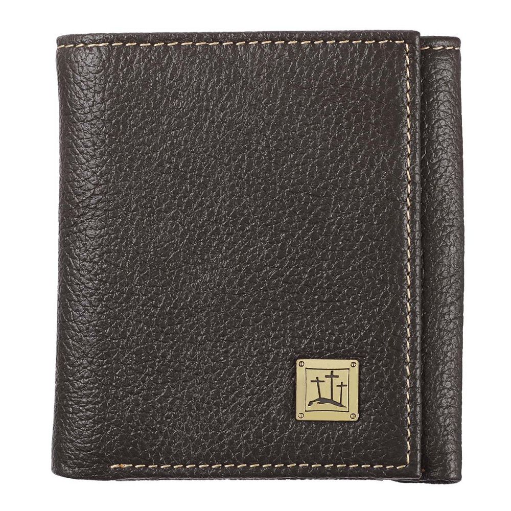 3 Cross Leather Trifold Wallet