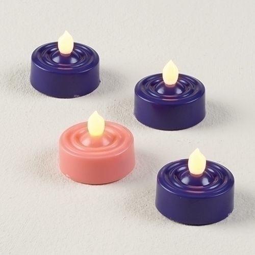 Advent Tea Lights, LED, set of 4