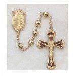 Divine Mercy Rosary, Gold 6mm beads