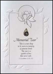Memorial Tear Sympathy Card